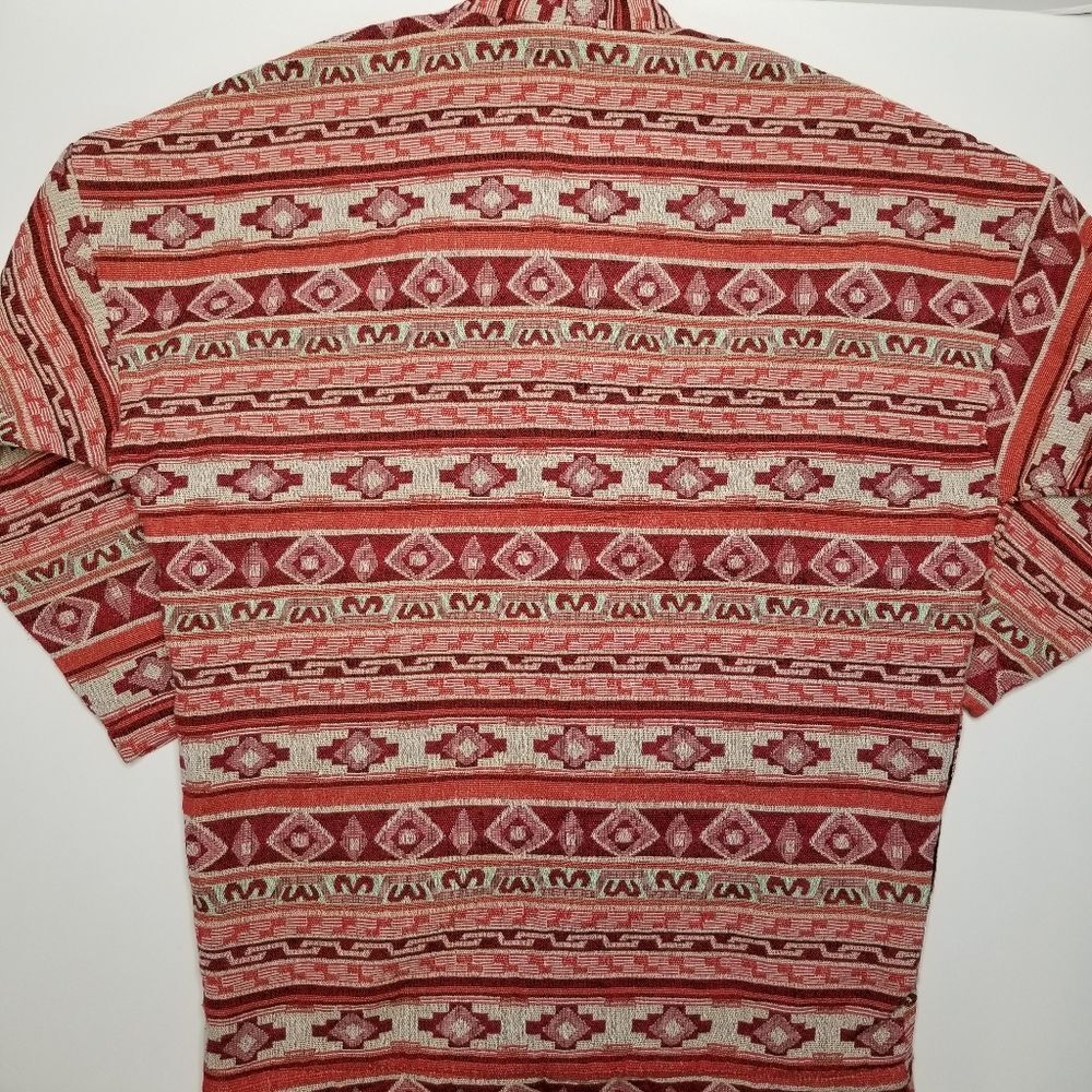 William Rast Cocoon Aztec Print Open Jacket Medium - Picture 2 of 6